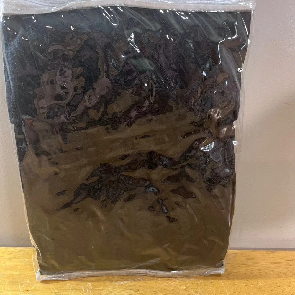 A.L. Ellis Ruffled Filler Valance Black 54x13 Stacey Vtg Style New